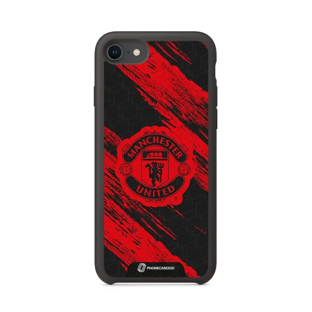 Manchester United Official 3D Phone Case Design red & black abstract - Image 29