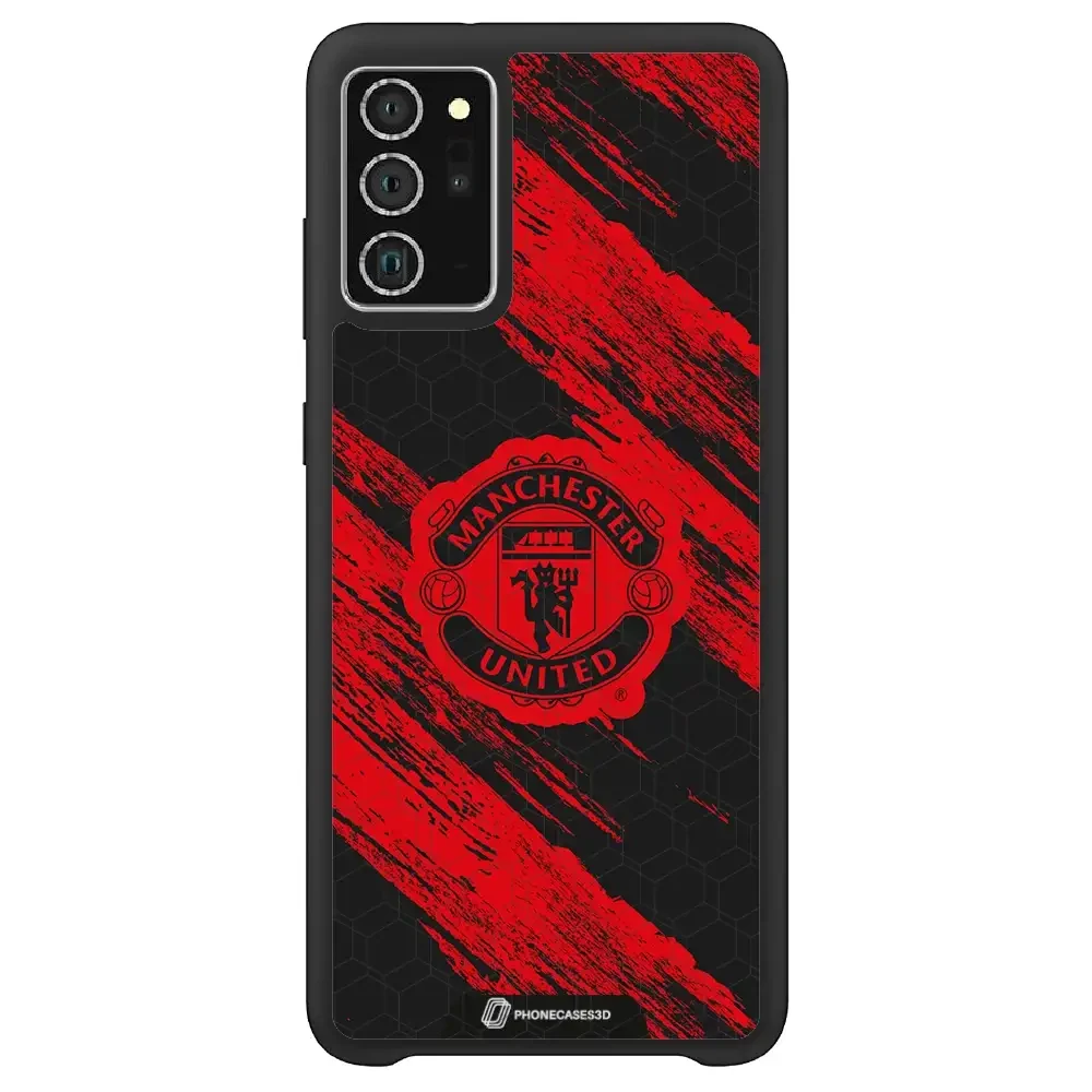 Manchester United Official 3D Phone Case Design red & black abstract - Image 39