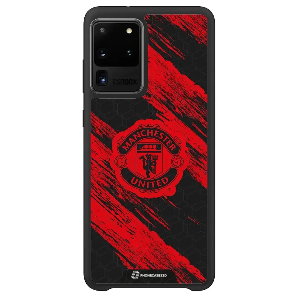 Manchester United Official 3D Phone Case Design red & black abstract - Image 40