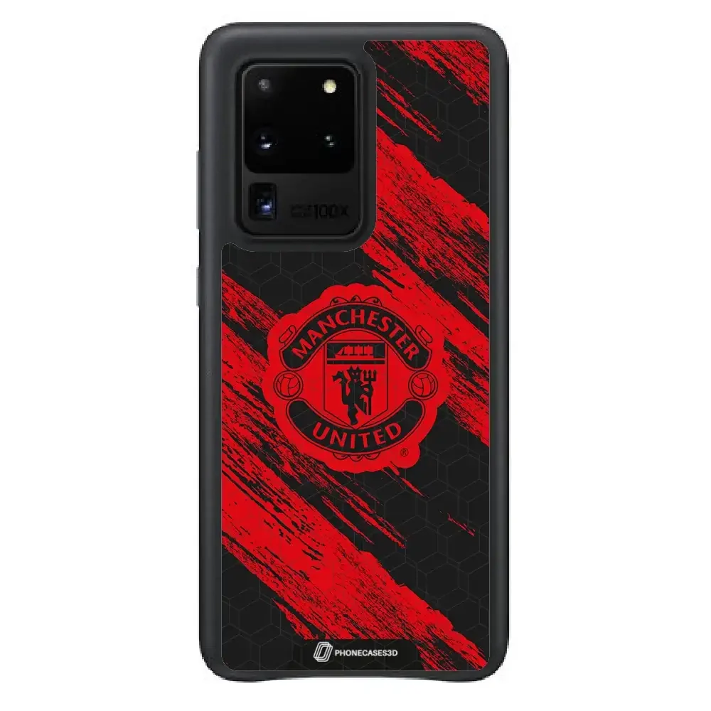 Manchester United Official 3D Phone Case Design red & black abstract - Image 46