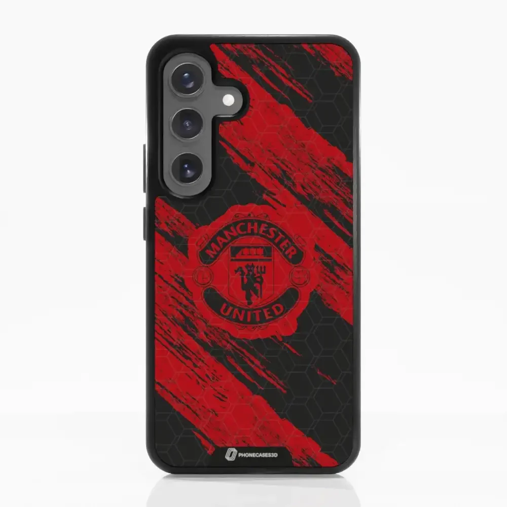 Manchester United Official 3D Phone Case Design red & black abstract - Image 61