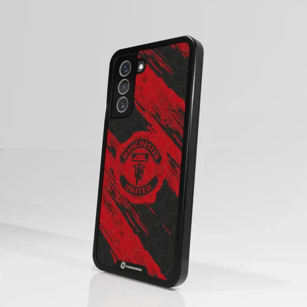 Manchester United Official 3D Phone Case Design red & black abstract - Image 95