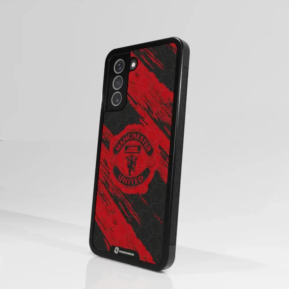 Manchester United Official 3D Phone Case Design red & black abstract - Image 96