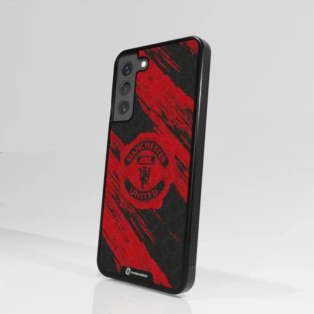 Manchester United Official 3D Phone Case Design red & black abstract - Image 99
