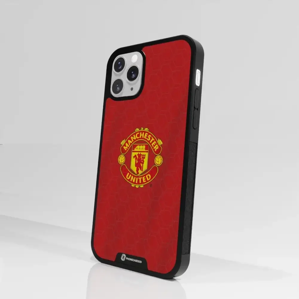 Manchester United Official 3D Phone Case Design red shirt - Image 36