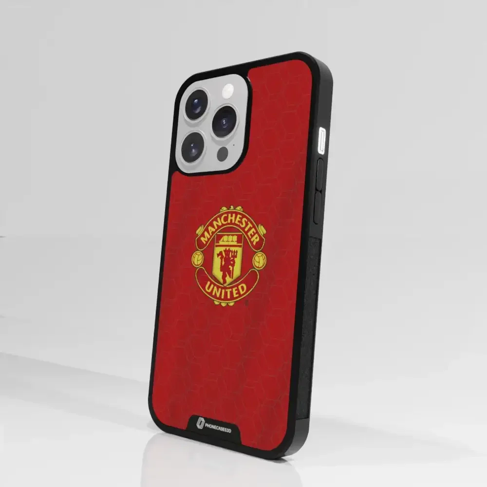 Manchester United Official 3D Phone Case Design red shirt - Image 43