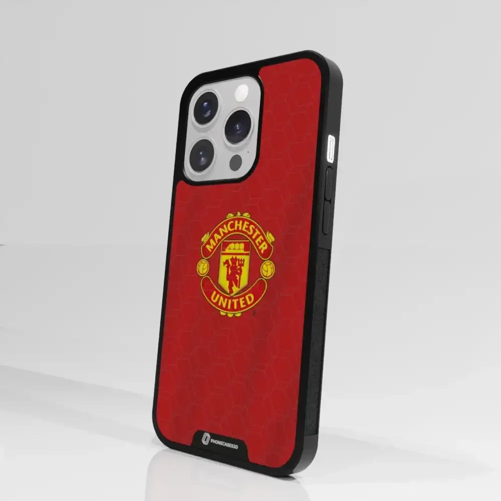 Manchester United Official 3D Phone Case Design red shirt - Image 49
