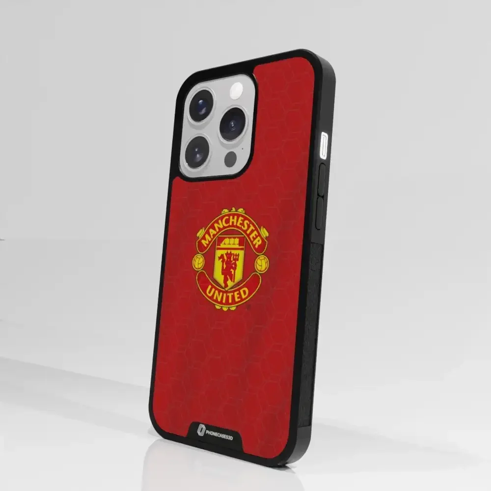 Manchester United Official 3D Phone Case Design red shirt - Image 53
