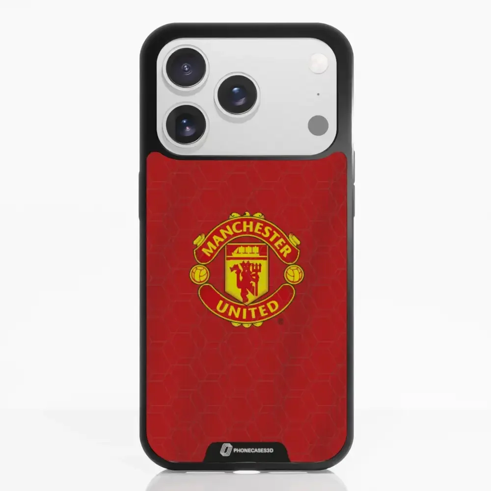 Manchester United Official 3D Phone Case Design red shirt - Image 71