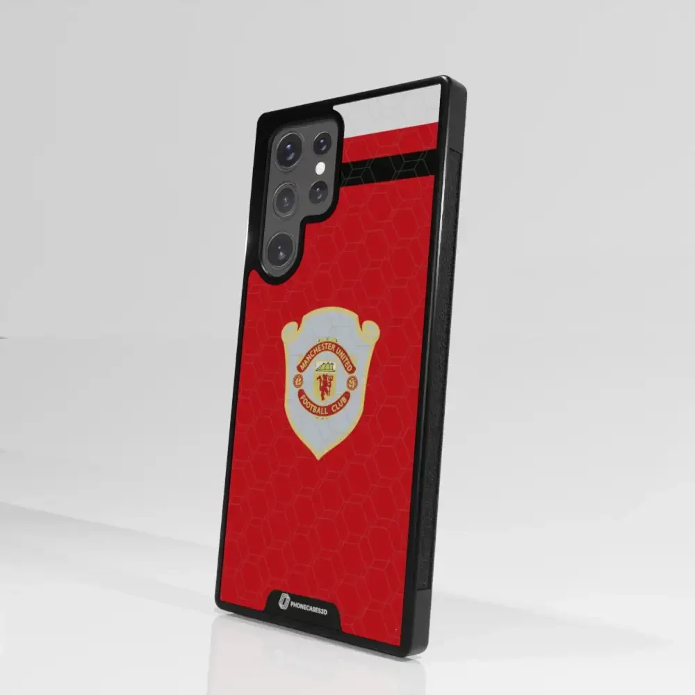 Manchester United Official 3D Phone Case Design Retro red shirt - Image 100