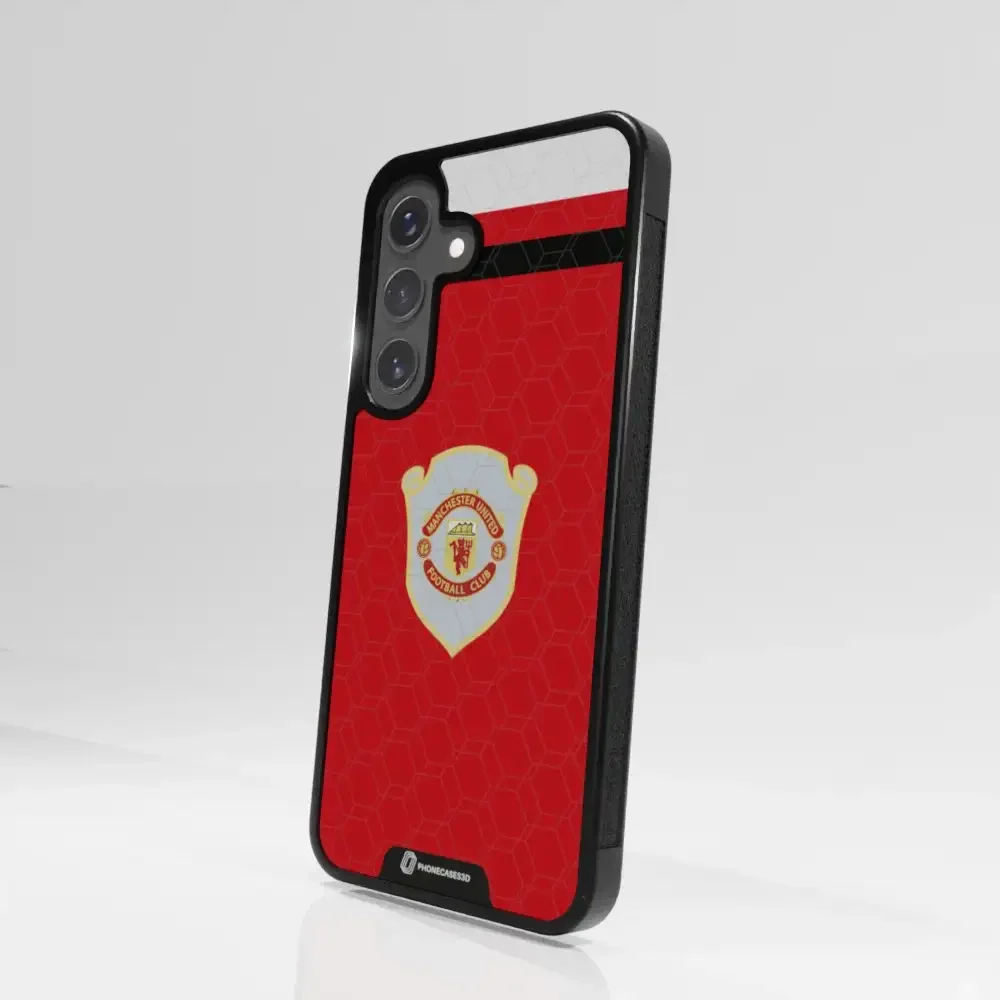 Manchester United Official 3D Phone Case Design Retro red shirt - Image 104