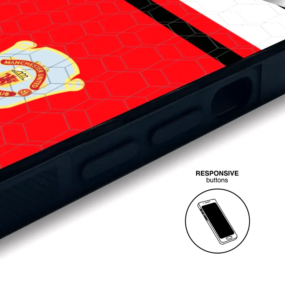 Manchester United Official 3D Phone Case Design Retro red shirt - Image 110