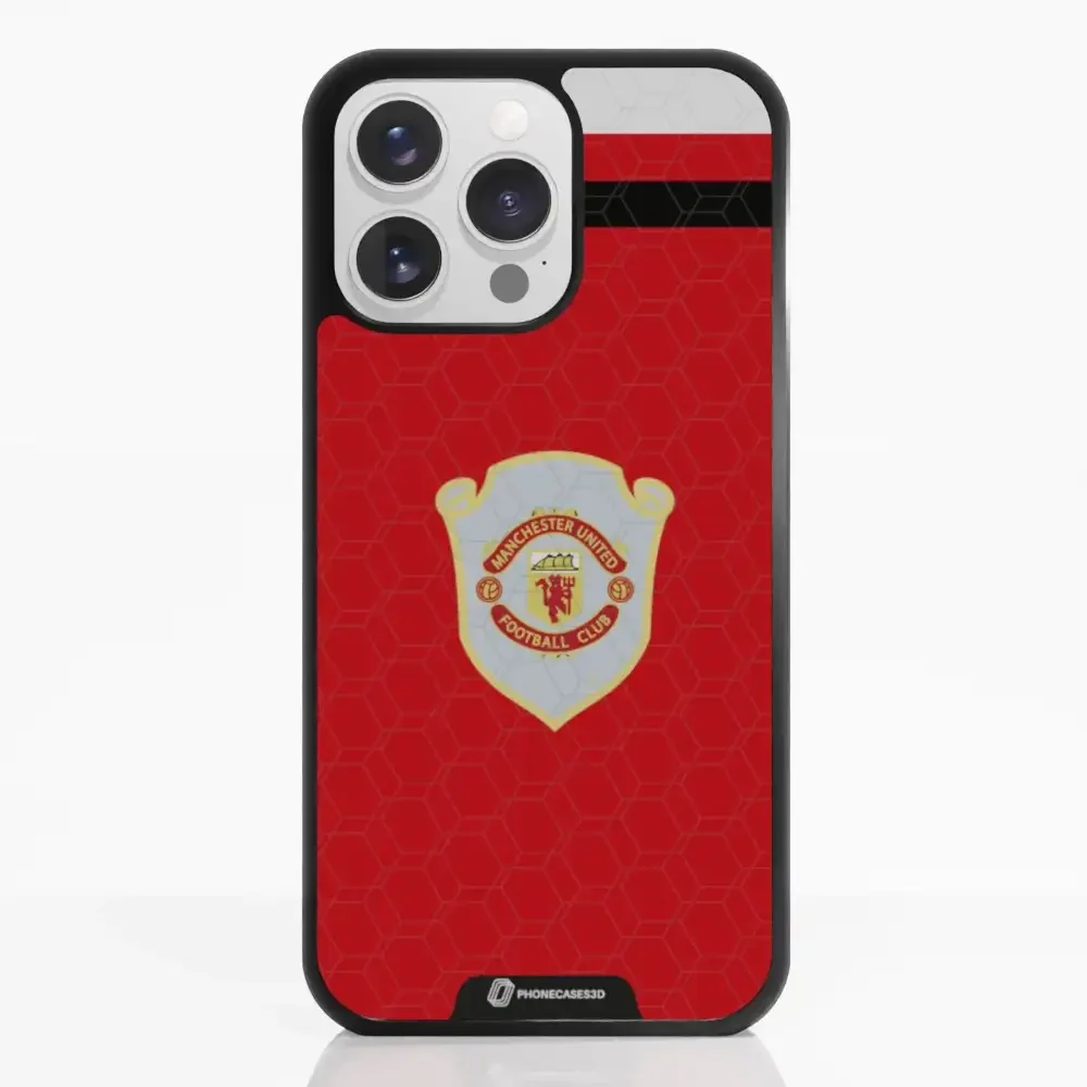 Manchester United Official 3D Phone Case Design Retro red shirt - Image 19
