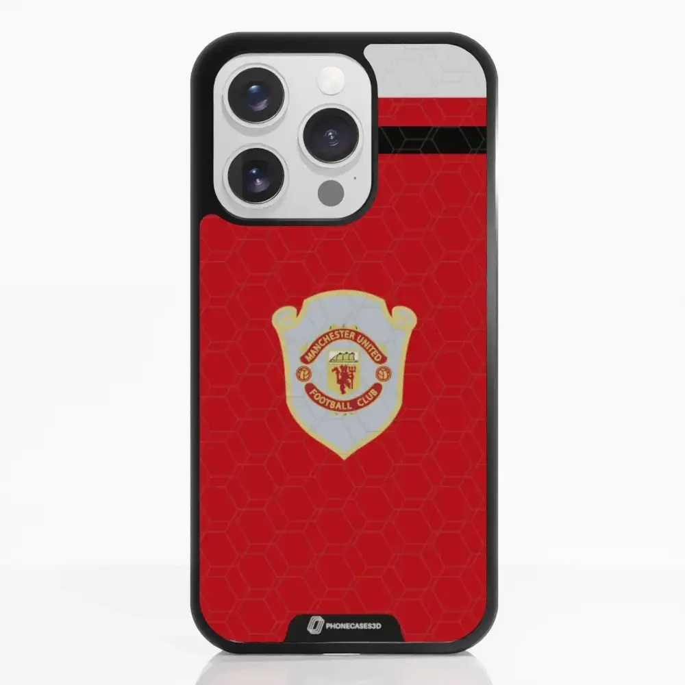 Manchester United Official 3D Phone Case Design Retro red shirt - Image 23