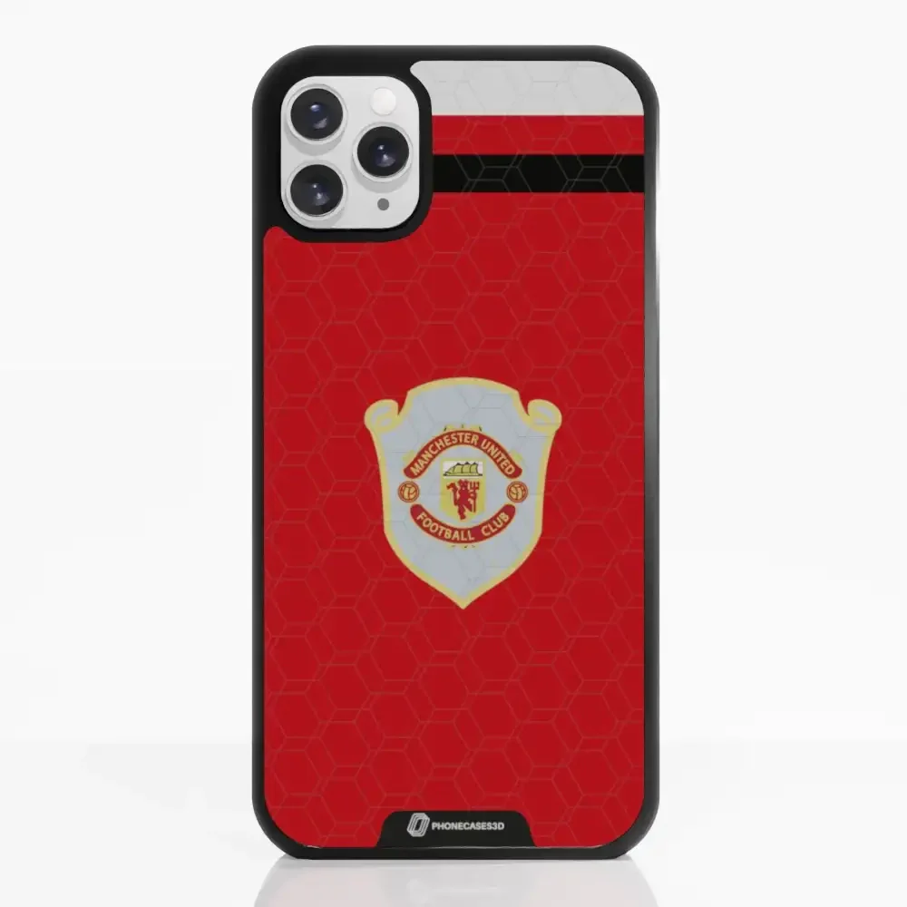 Manchester United Official 3D Phone Case Design Retro red shirt - Image 3