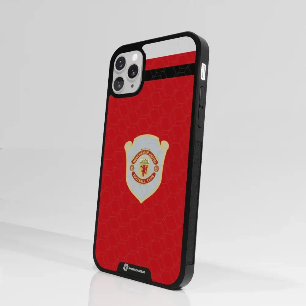 Manchester United Official 3D Phone Case Design Retro red shirt - Image 73