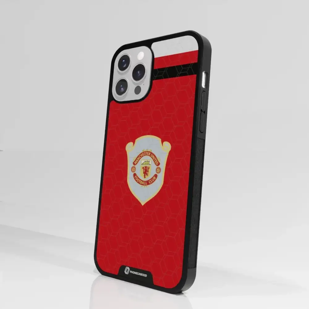 Manchester United Official 3D Phone Case Design Retro red shirt - Image 77