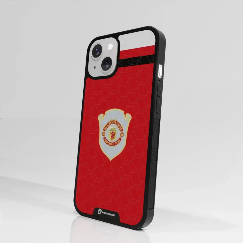 Manchester United Official 3D Phone Case Design Retro red shirt - Image 78