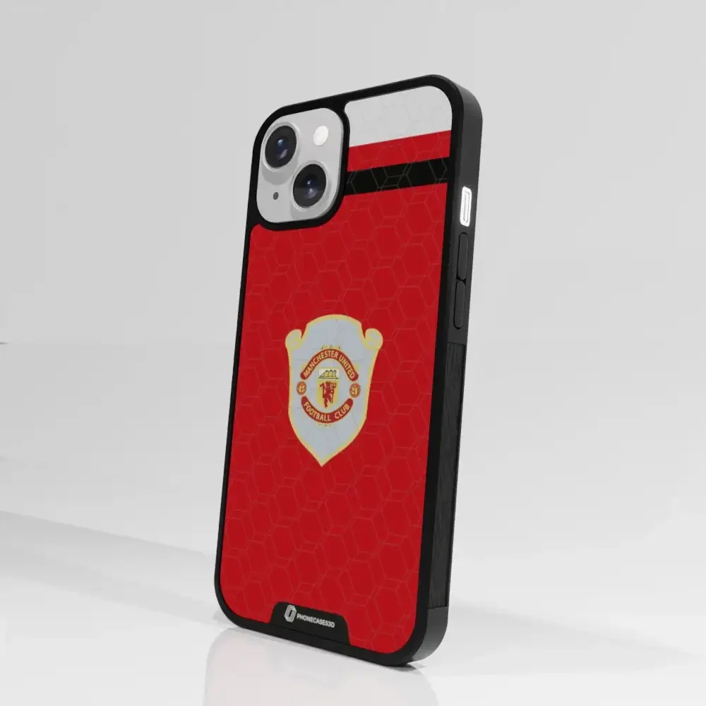 Manchester United Official 3D Phone Case Design Retro red shirt - Image 82