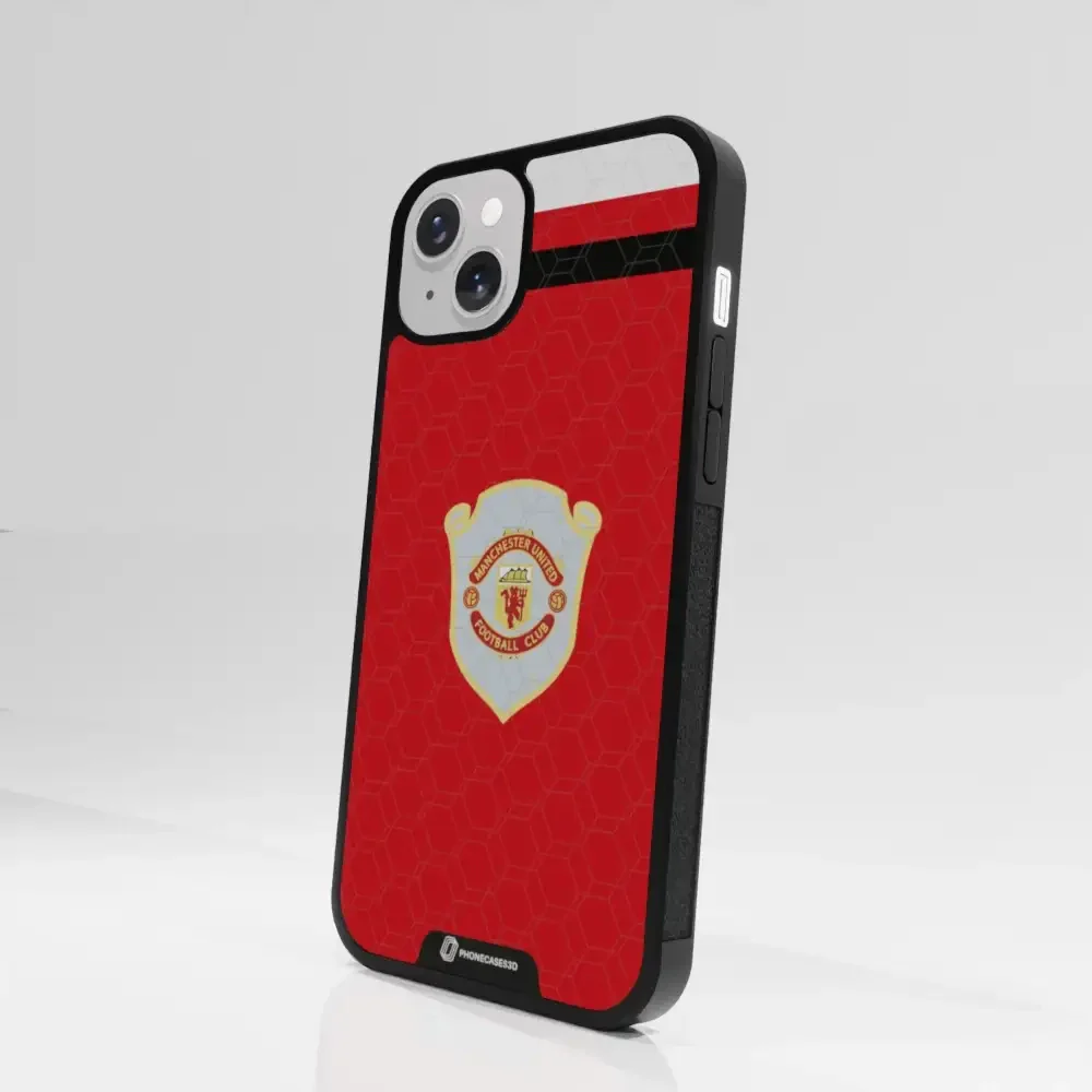 Manchester United Official 3D Phone Case Design Retro red shirt - Image 83