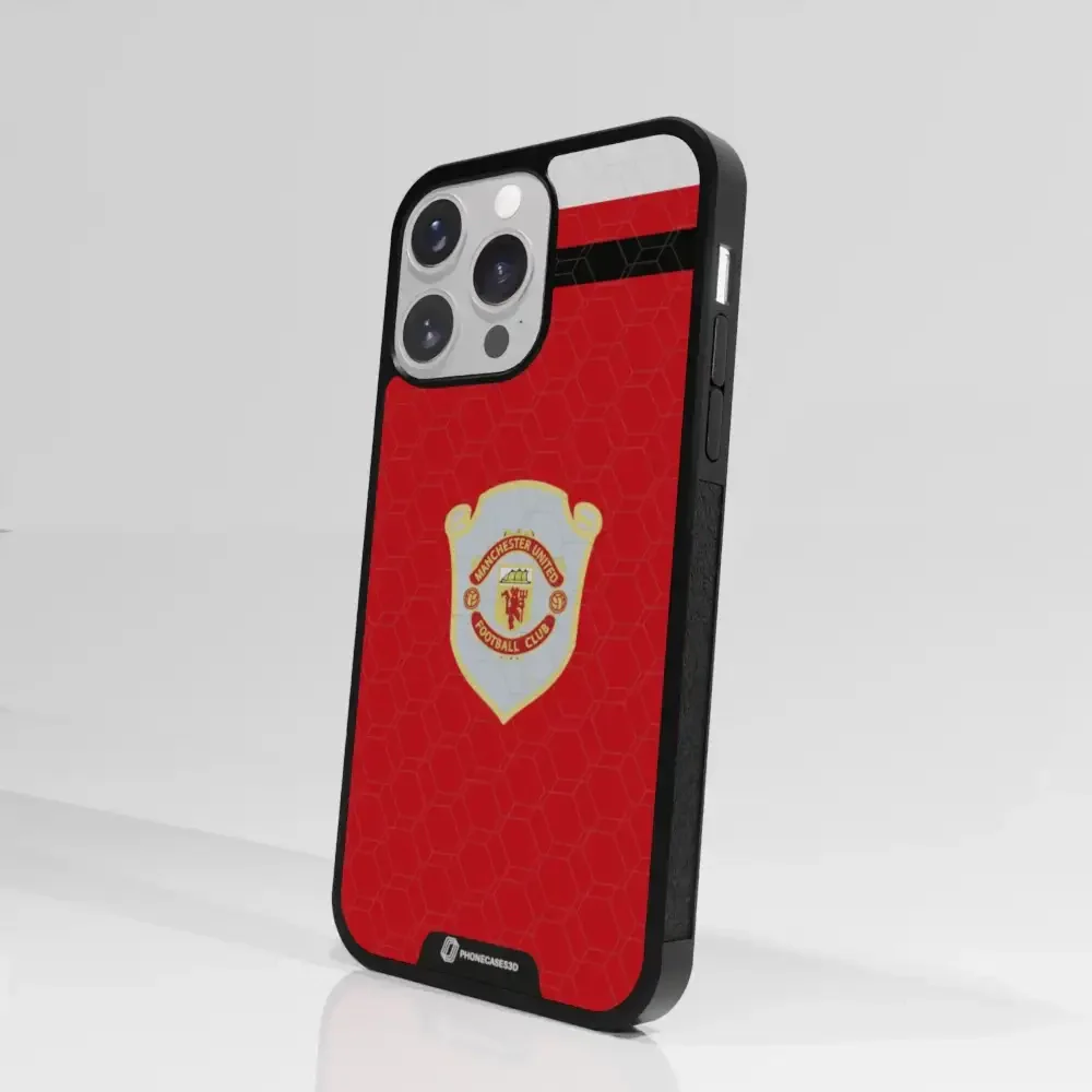 Manchester United Official 3D Phone Case Design Retro red shirt - Image 85