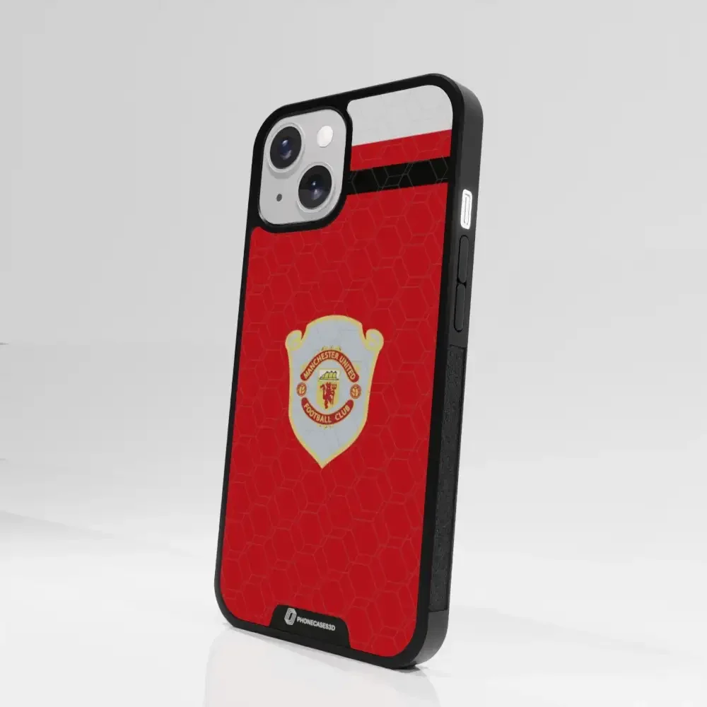 Manchester United Official 3D Phone Case Design Retro red shirt - Image 86