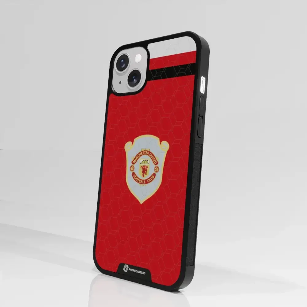 Manchester United Official 3D Phone Case Design Retro red shirt - Image 87