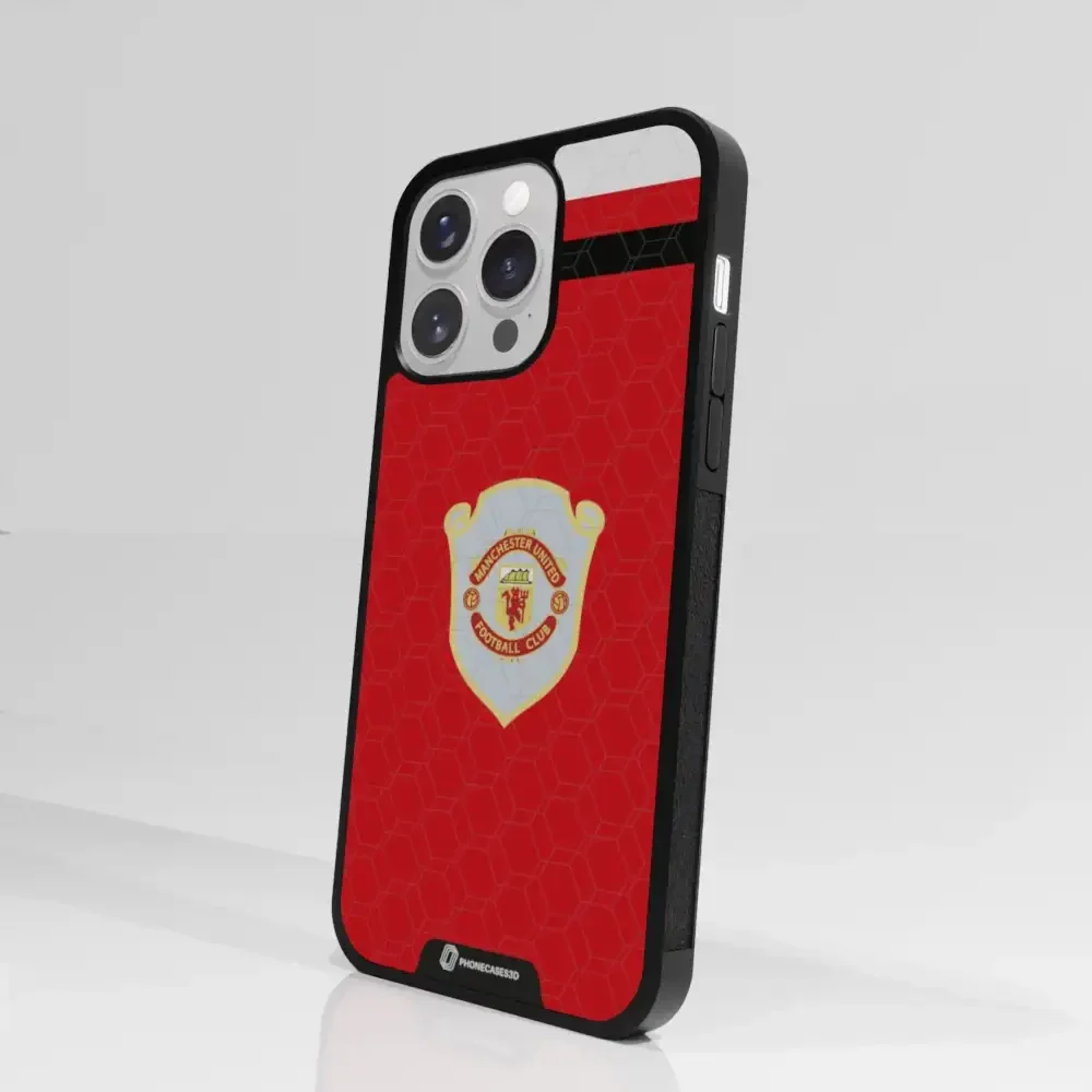 Manchester United Official 3D Phone Case Design Retro red shirt - Image 89