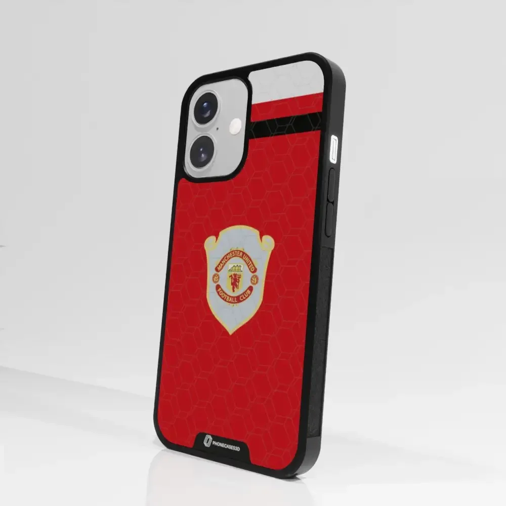 Manchester United Official 3D Phone Case Design Retro red shirt - Image 90