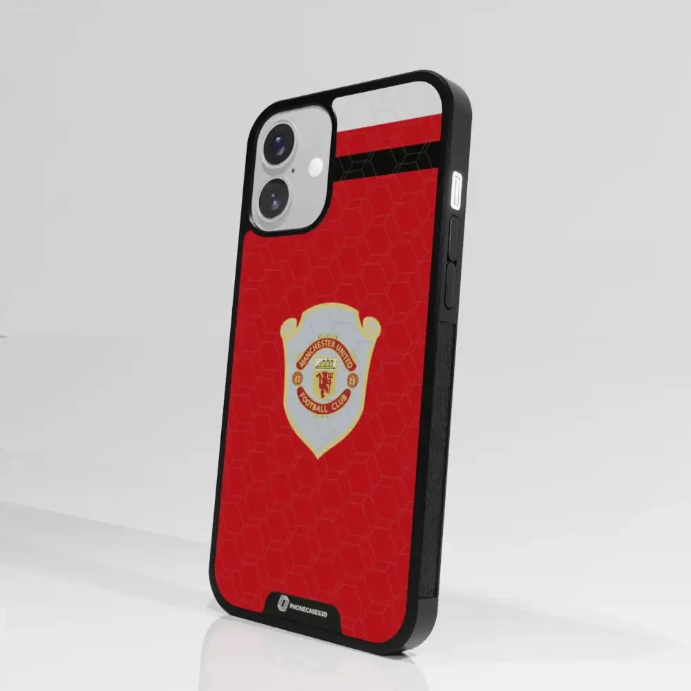 Manchester United Official 3D Phone Case Design Retro red shirt - Image 92