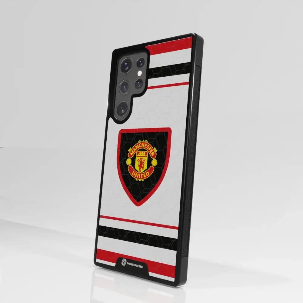 Manchester United Official 3D Phone Case Design retro white shirt - Image 100