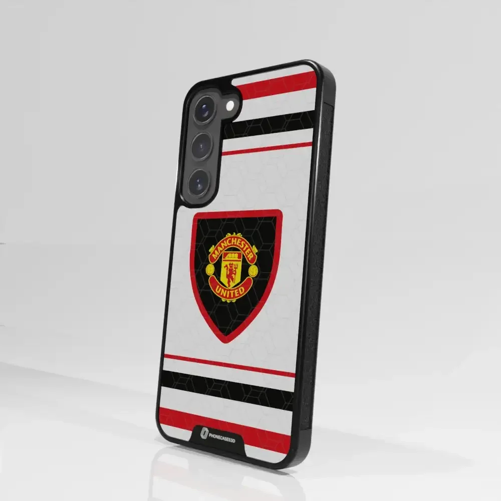 Manchester United Official 3D Phone Case Design retro white shirt - Image 101