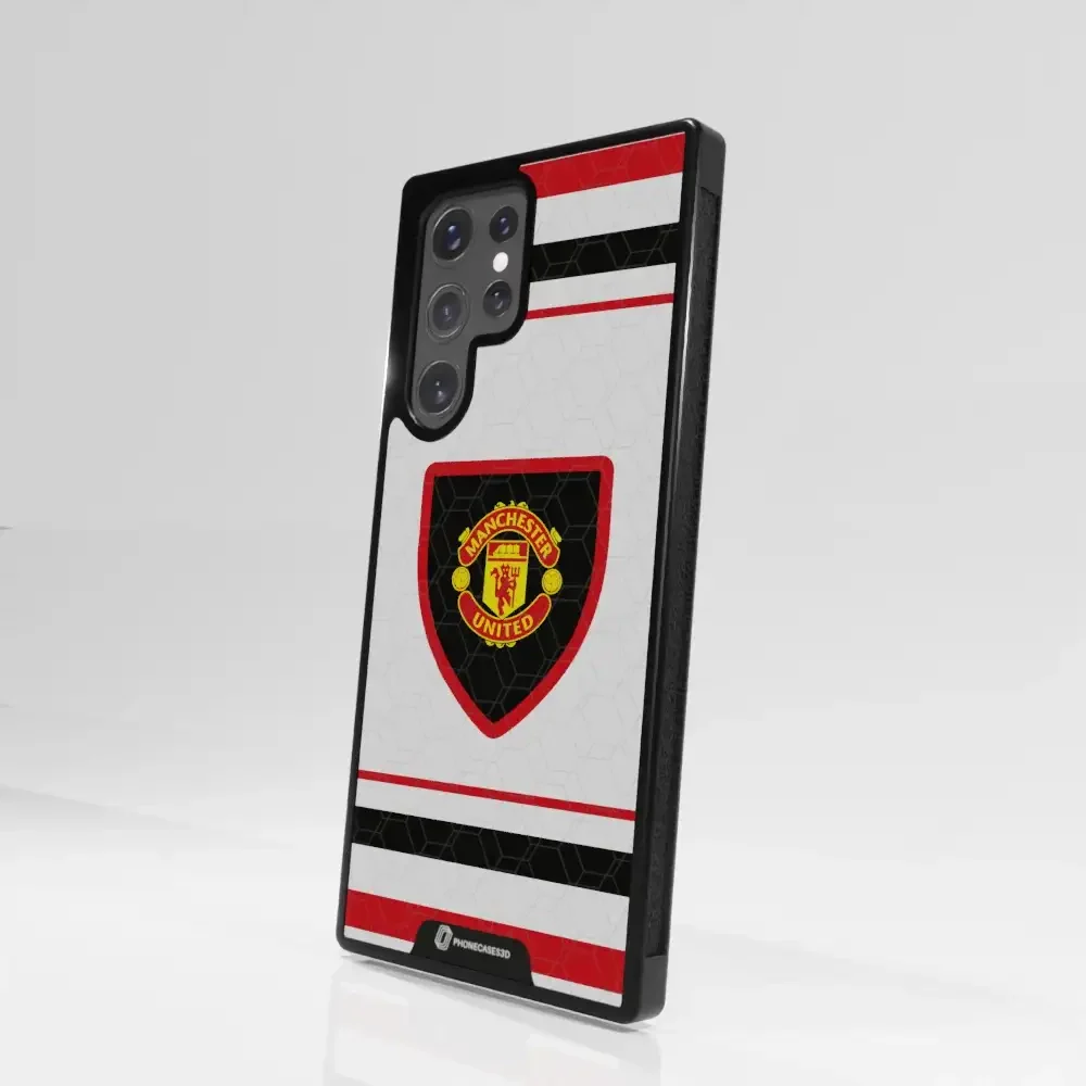 Manchester United Official 3D Phone Case Design retro white shirt - Image 103