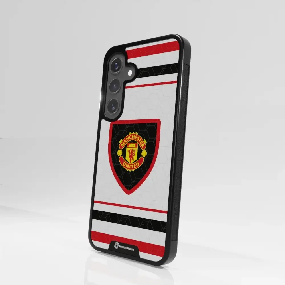 Manchester United Official 3D Phone Case Design retro white shirt - Image 107