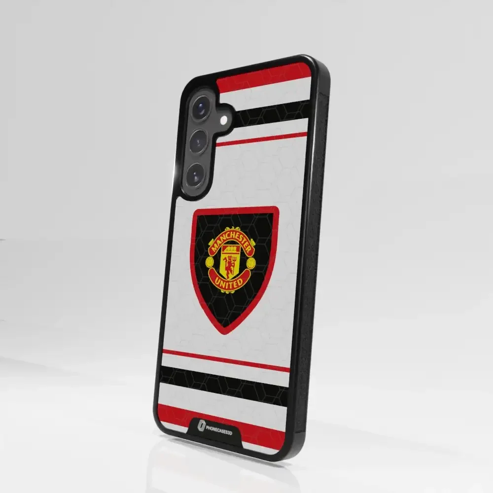 Manchester United Official 3D Phone Case Design retro white shirt - Image 108