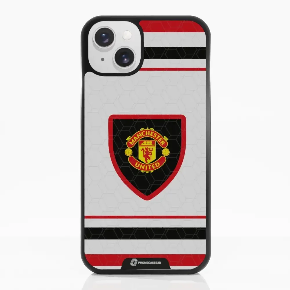 Manchester United Official 3D Phone Case Design retro white shirt - Image 13