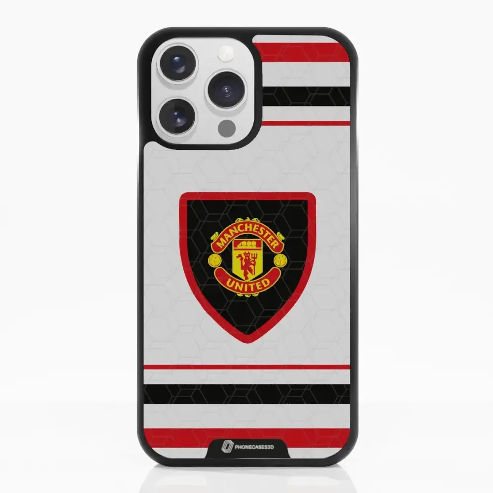 Manchester United Official 3D Phone Case Design retro white shirt - Image 14