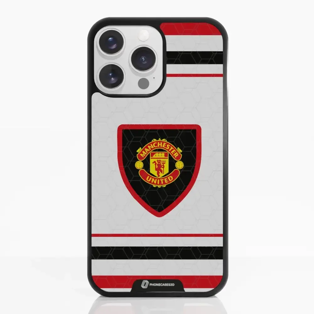 Manchester United Official 3D Phone Case Design retro white shirt - Image 15