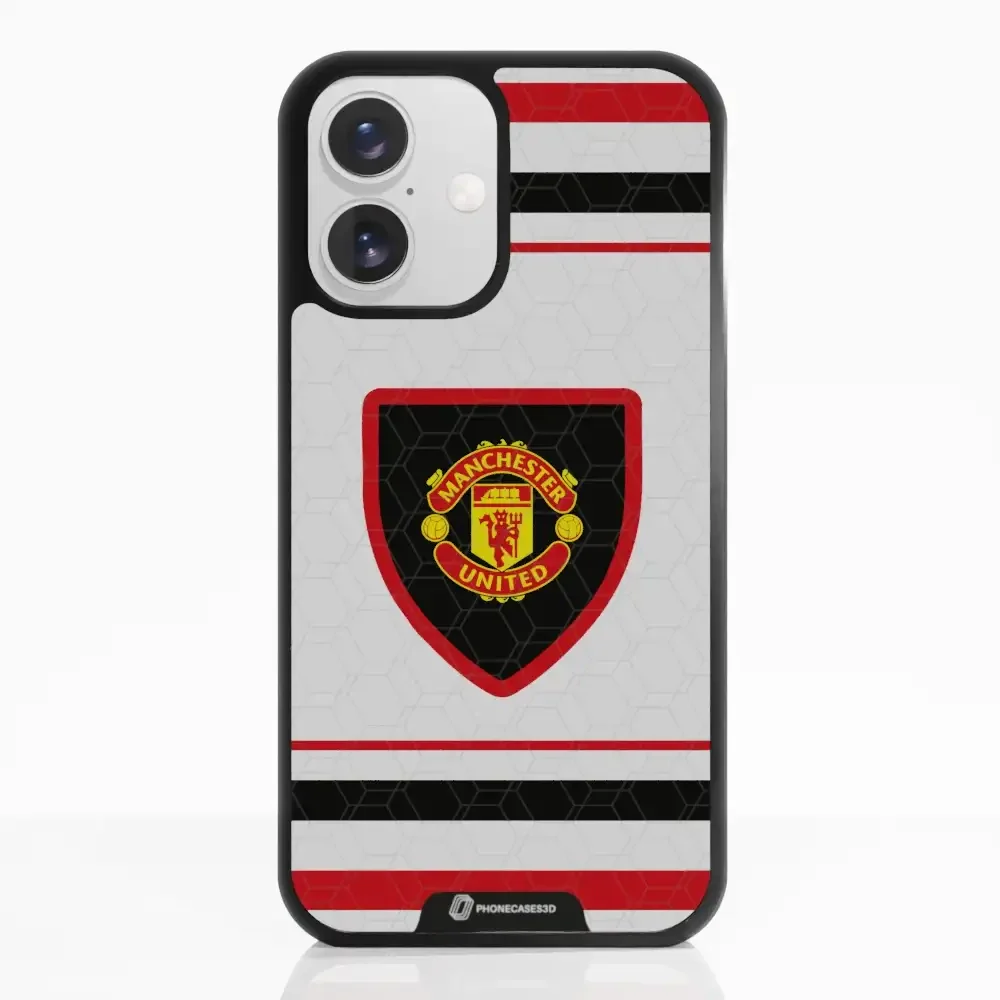 Manchester United Official 3D Phone Case Design retro white shirt - Image 20