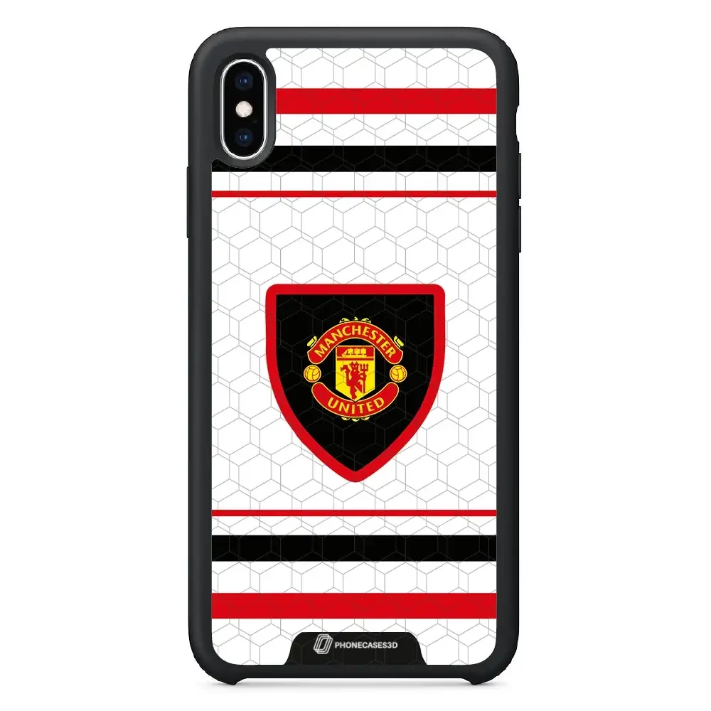 Manchester United Official 3D Phone Case Design retro white shirt - Image 38