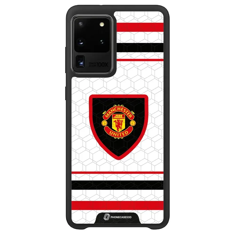 Manchester United Official 3D Phone Case Design retro white shirt - Image 40