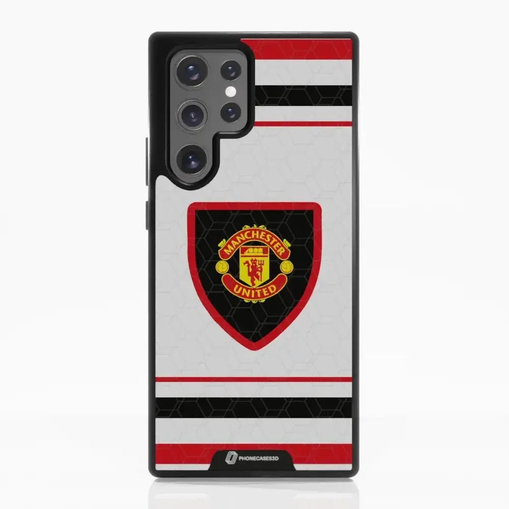 Manchester United Official 3D Phone Case Design retro white shirt - Image 57
