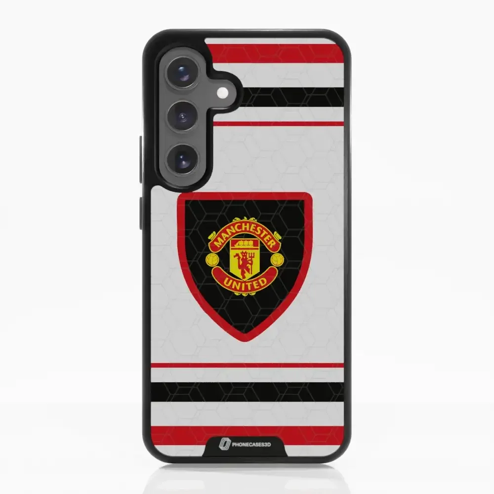 Manchester United Official 3D Phone Case Design retro white shirt - Image 58