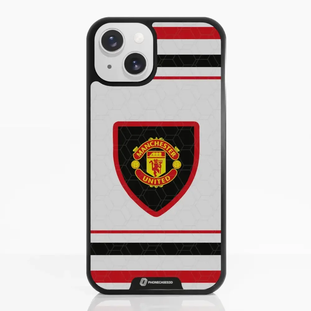 Manchester United Official 3D Phone Case Design retro white shirt - Image 8