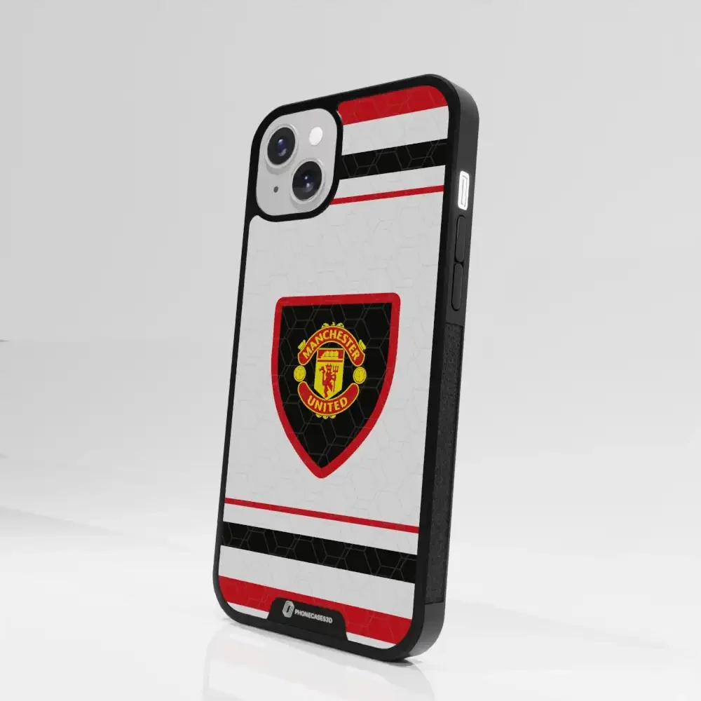 Manchester United Official 3D Phone Case Design retro white shirt - Image 83