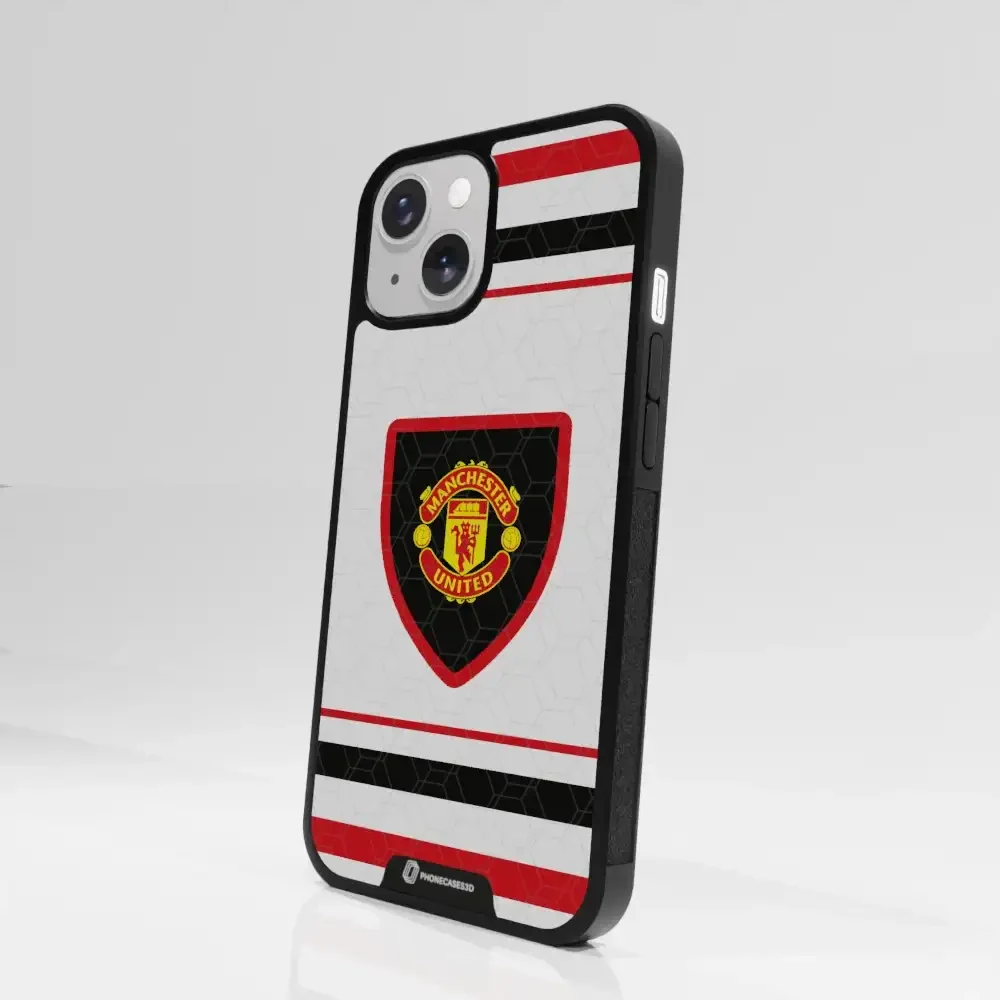 Manchester United Official 3D Phone Case Design retro white shirt - Image 86