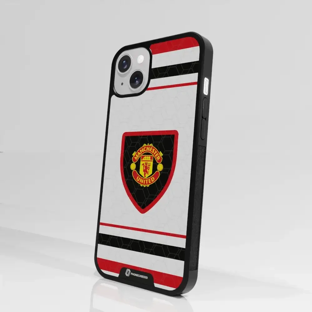 Manchester United Official 3D Phone Case Design retro white shirt - Image 87