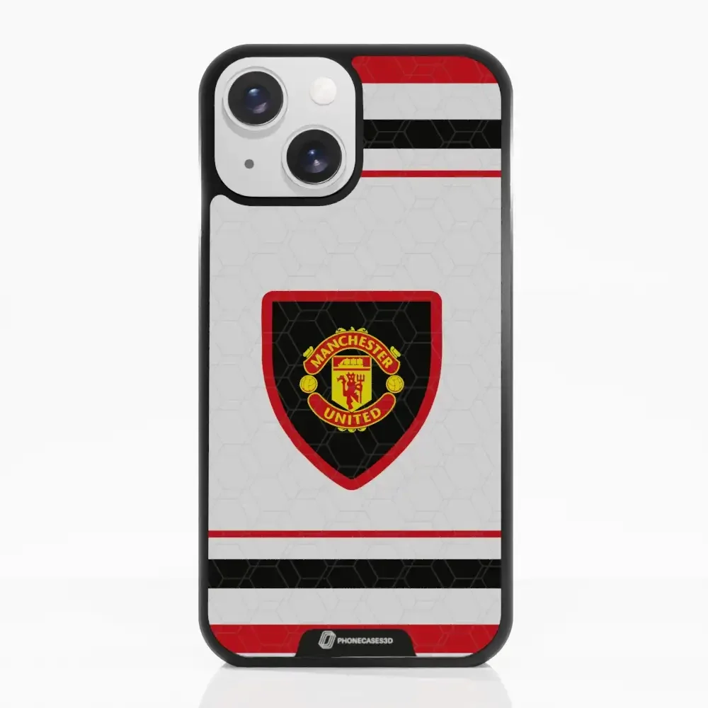 Manchester United Official 3D Phone Case Design retro white shirt - Image 9