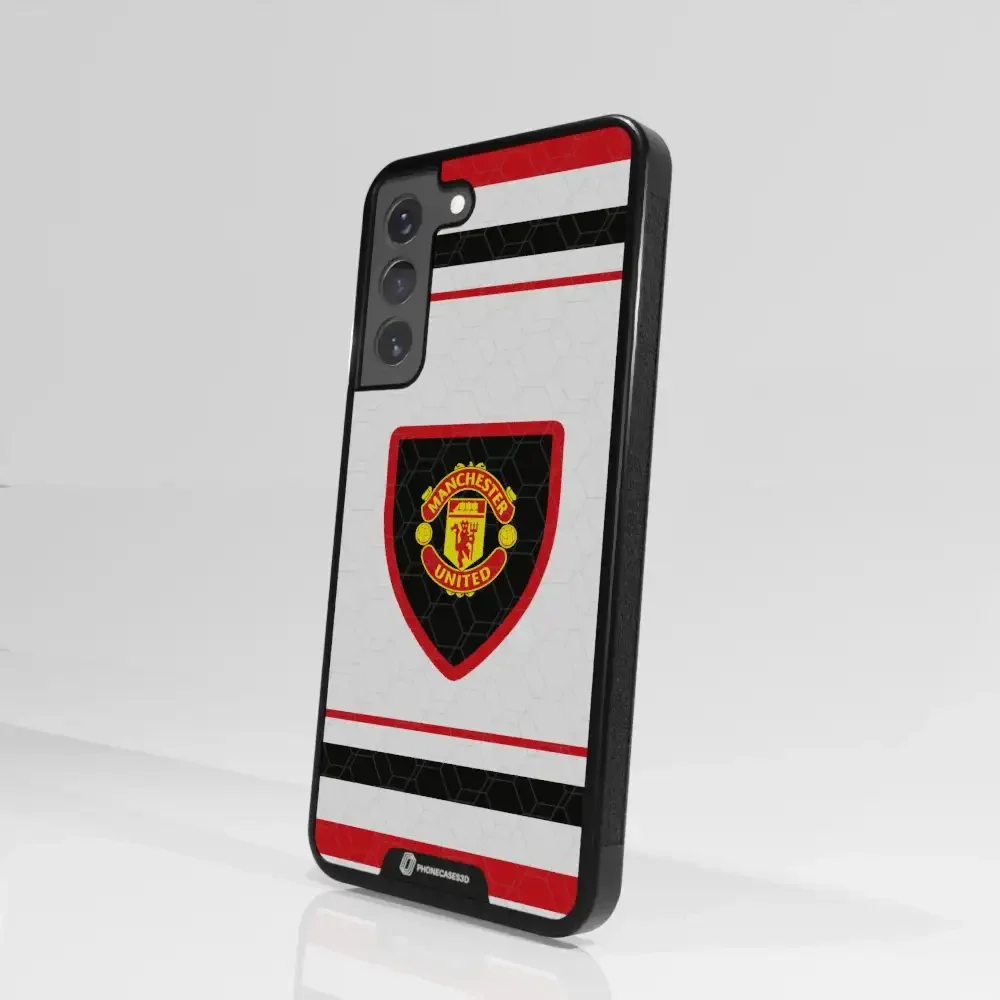 Manchester United Official 3D Phone Case Design retro white shirt - Image 99