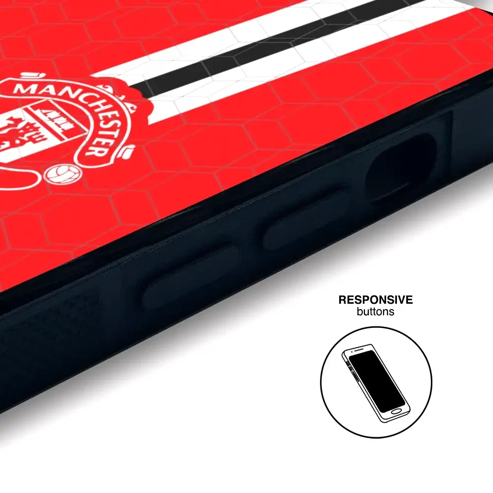 Manchester United Official 3D Phone Case Design vertical stripe - Image 110